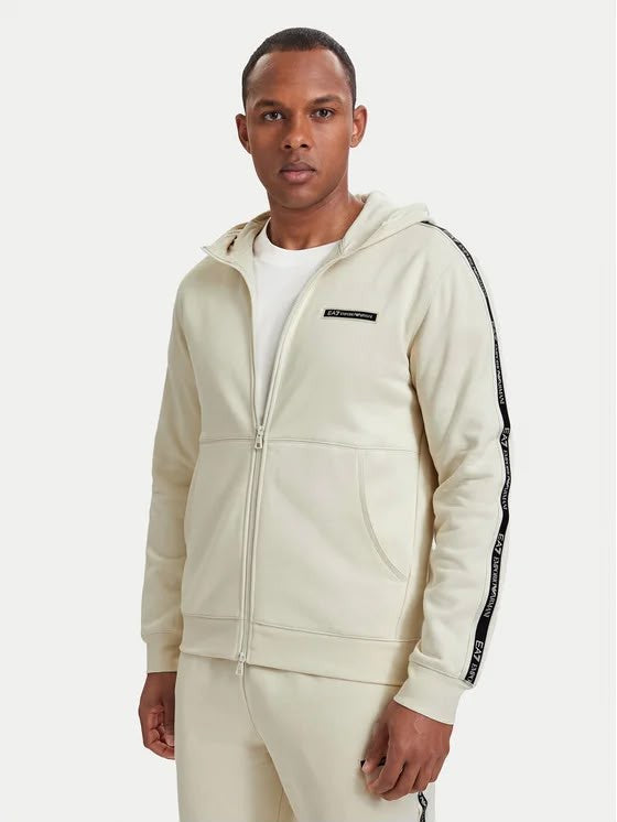 FELPA CON ZIP E CAPPUCCIO