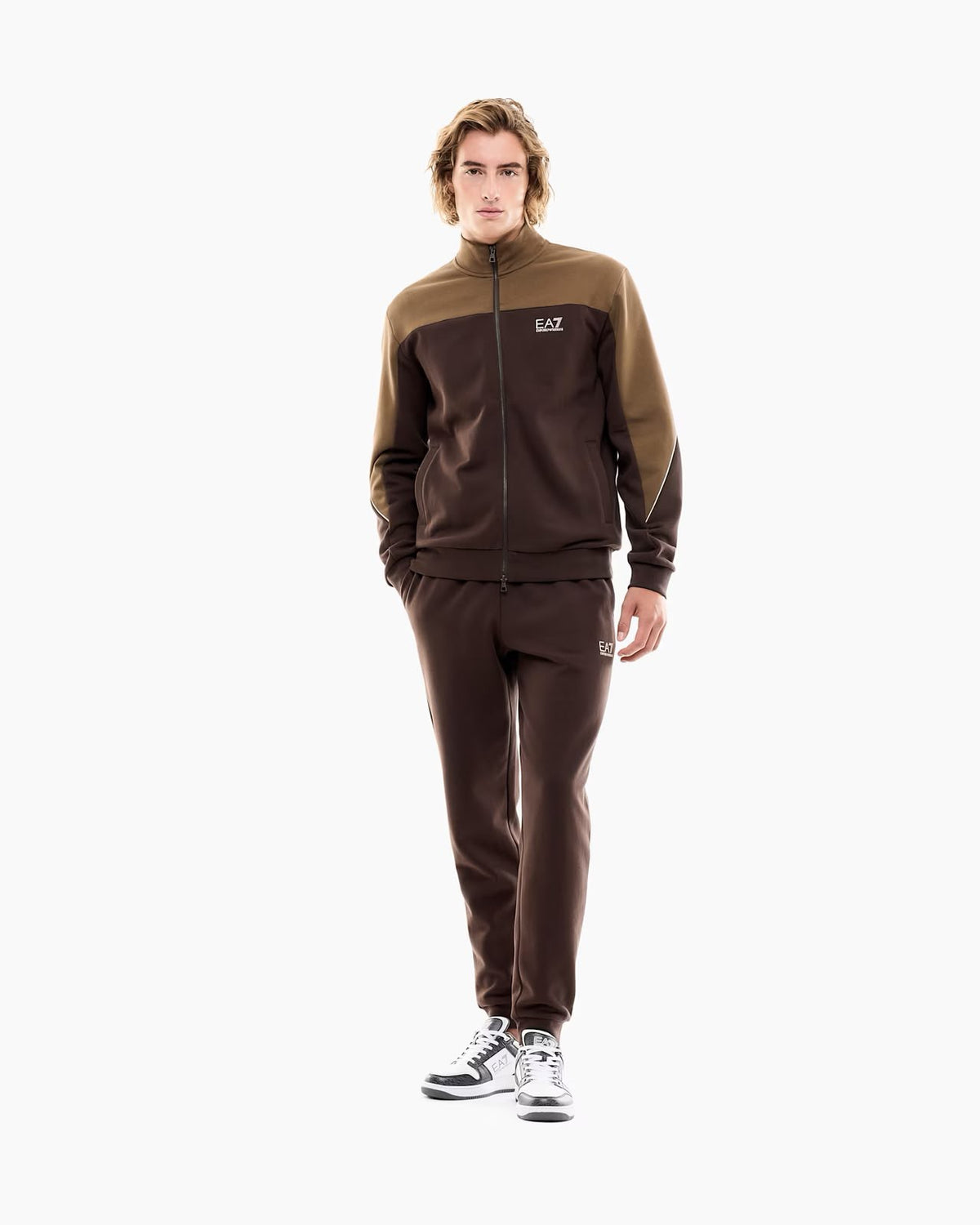 TUTA CON FELPA SENZA CAPPUCCIO E ZIP