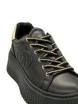 SNEAKERS PLATFORM IN PELLE