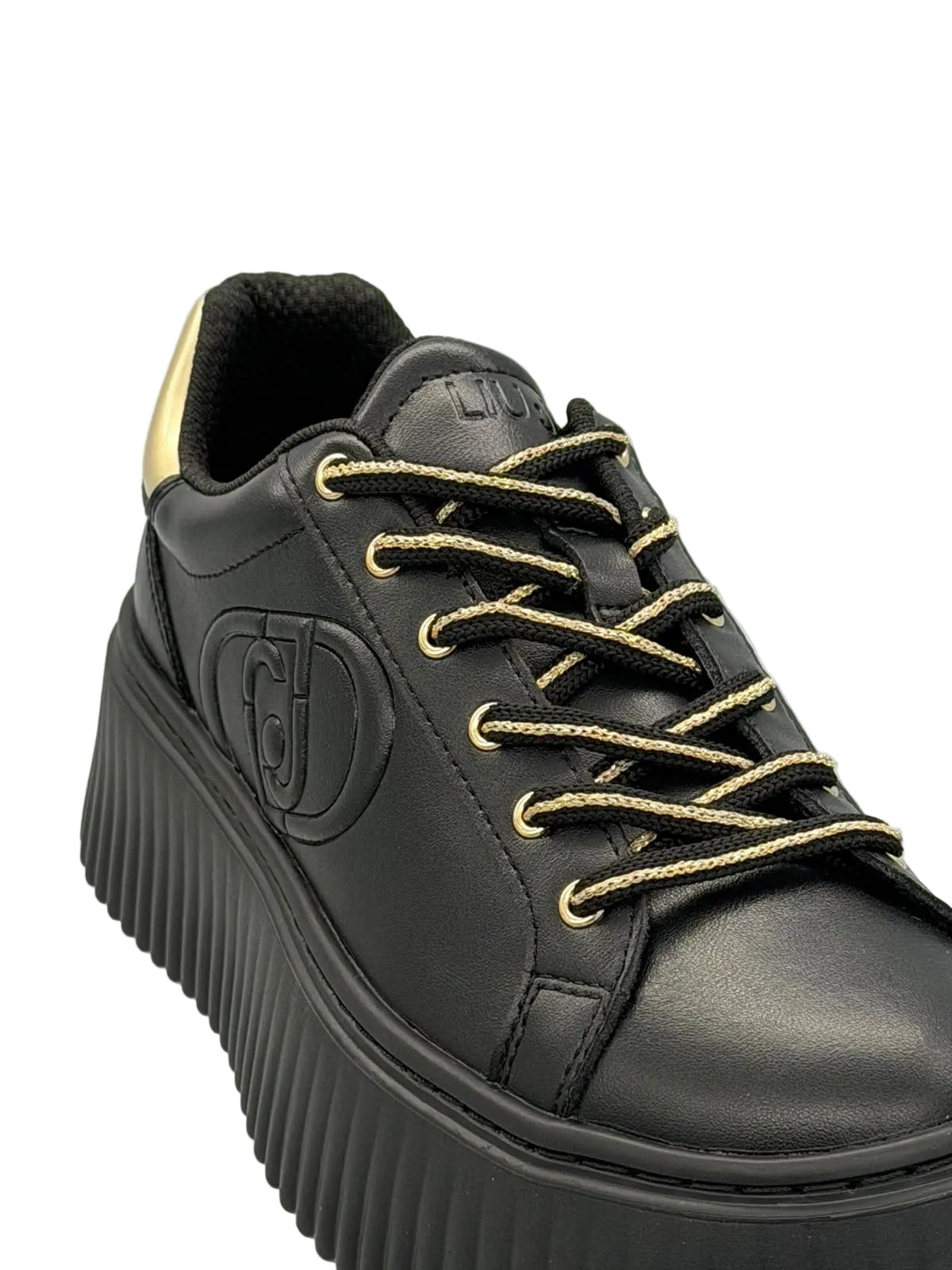 SNEAKERS PLATFORM IN PELLE