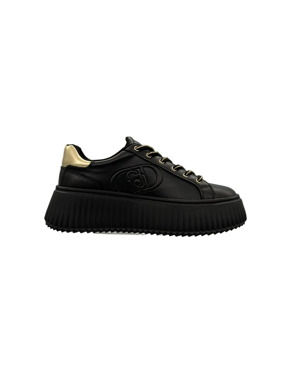 SNEAKERS PLATFORM IN PELLE