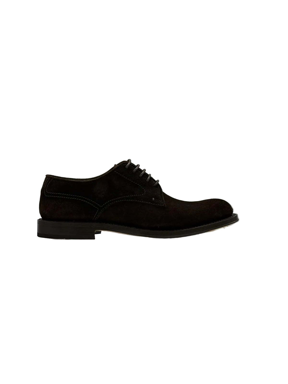 SCARPA STRINGATA IN CAMOSCIO