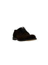 SCARPA STRINGATA IN CAMOSCIO
