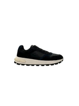 SNEAKERS LOGATA CON INSERTI IN CAMOSCIO