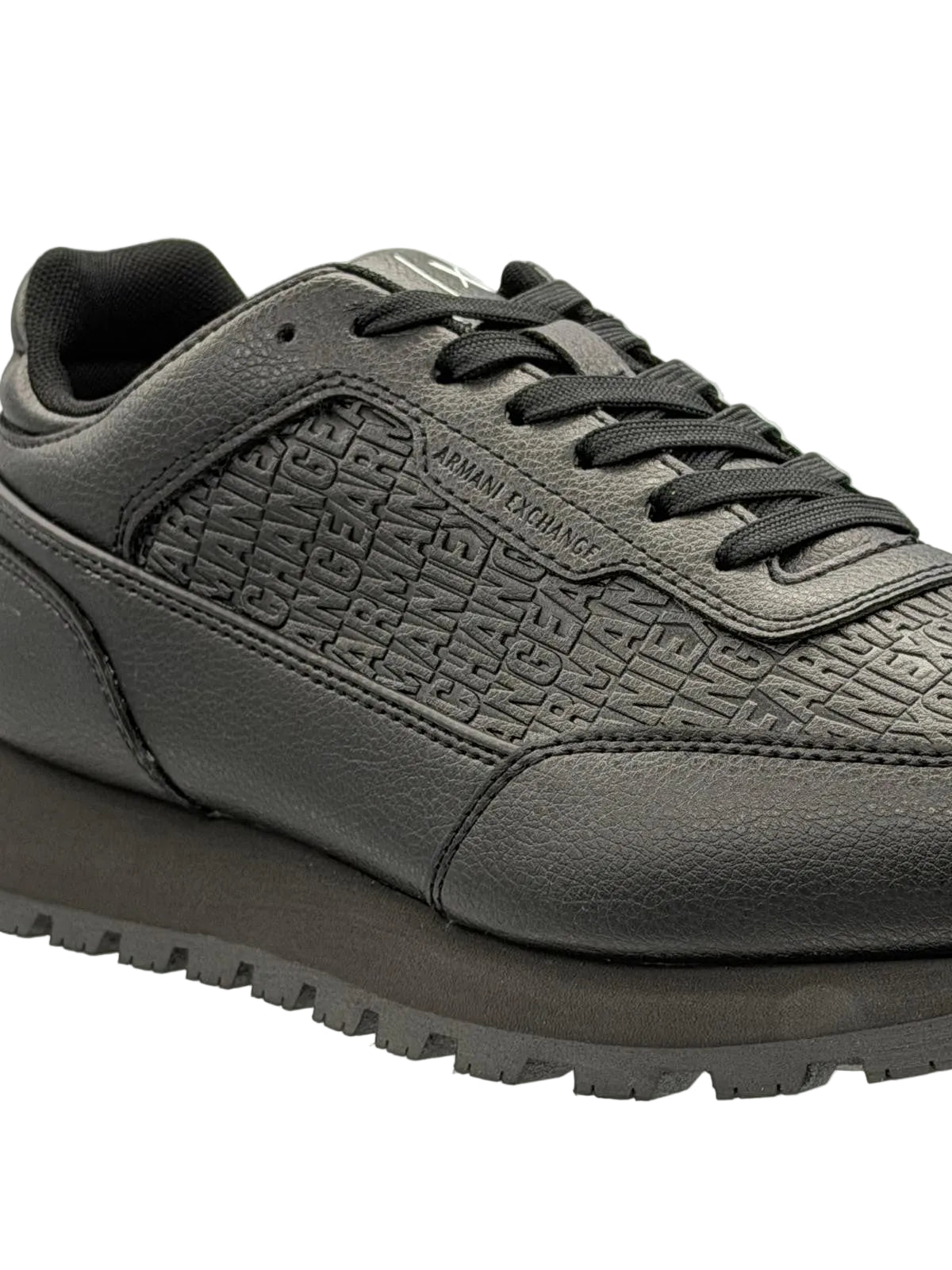 SNEAKERS IN PELLE LOGATA